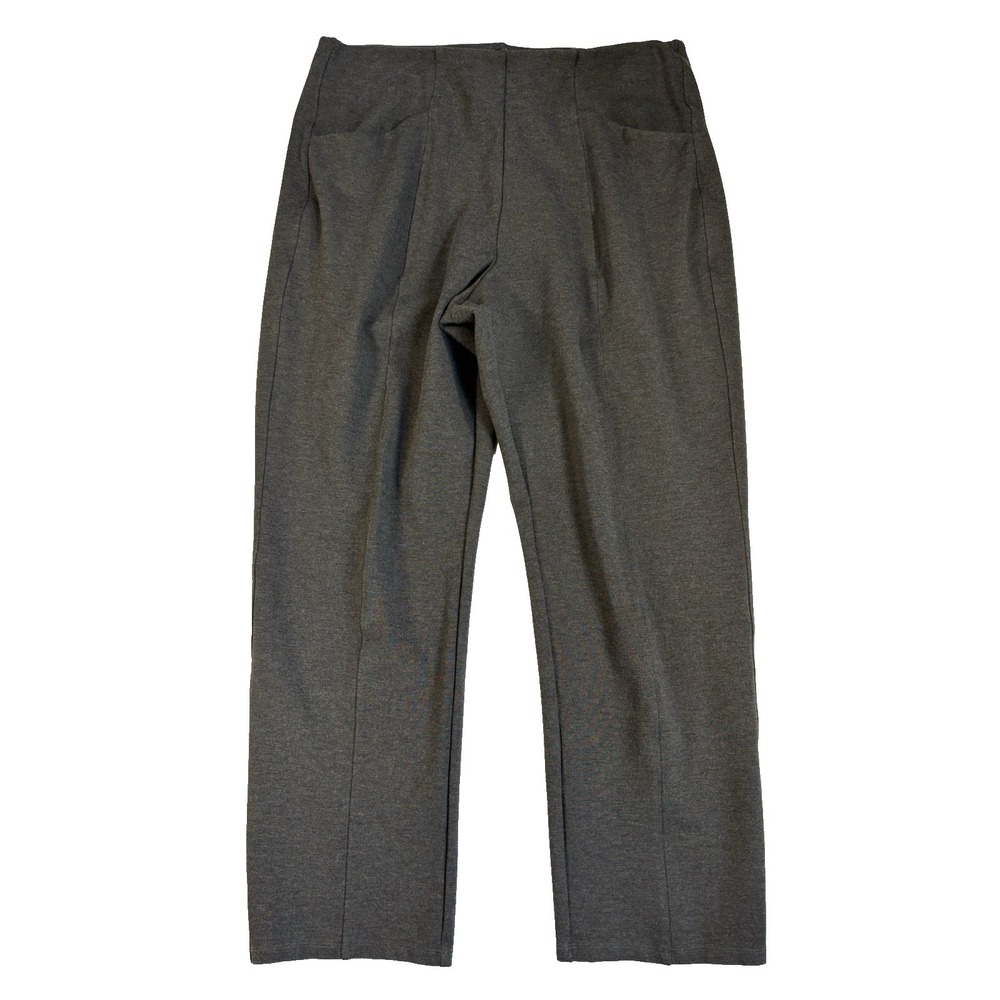 Old Navy Womens XLT Gray Extra High Rise Stevie Straight Pants Travel Athleisure